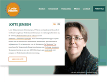 Tablet Screenshot of lottejensen.nl